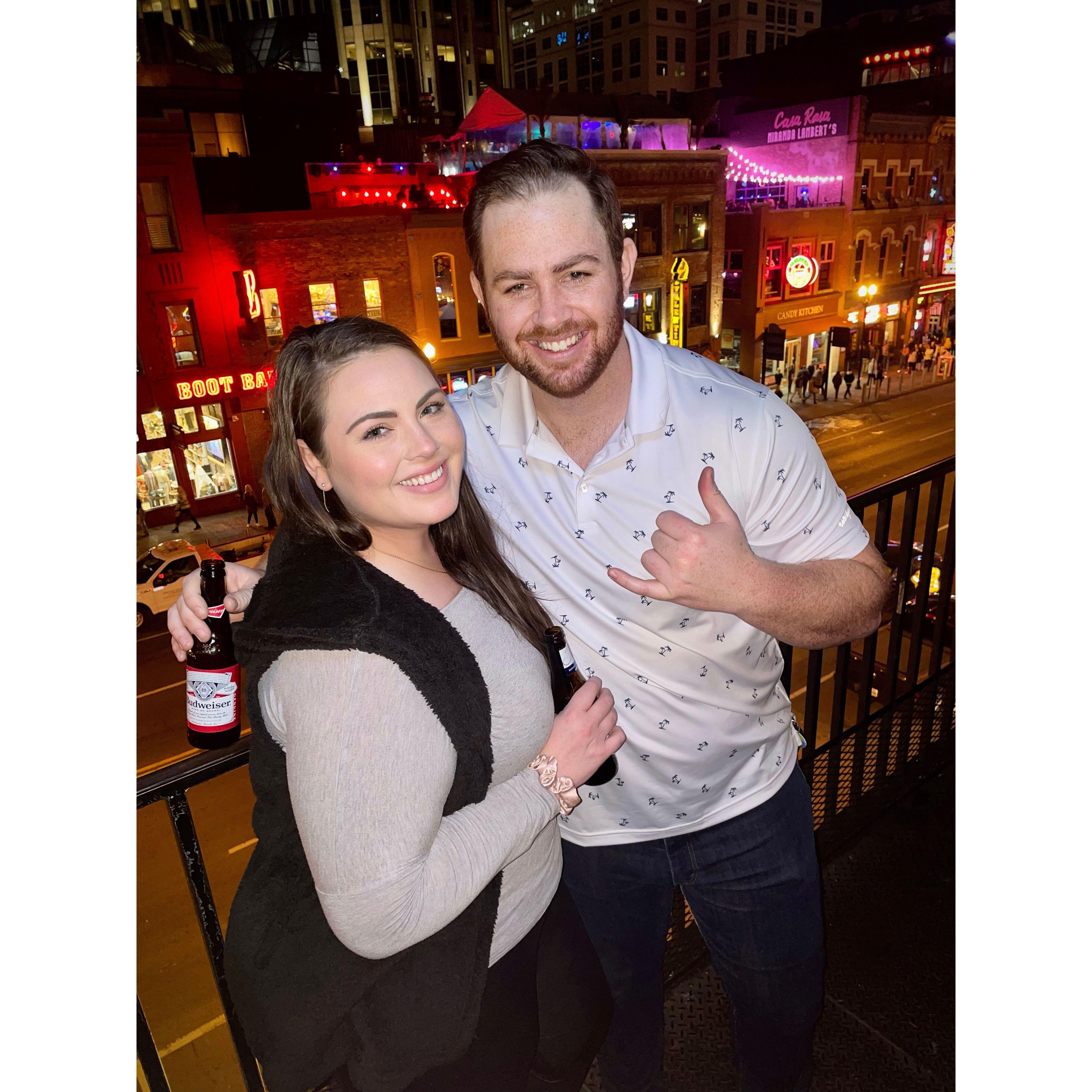 Our first picture together ❤️ 
(Feb. 2022)
Nashville will always be a special place to us. It is where we met and where we fell in love.