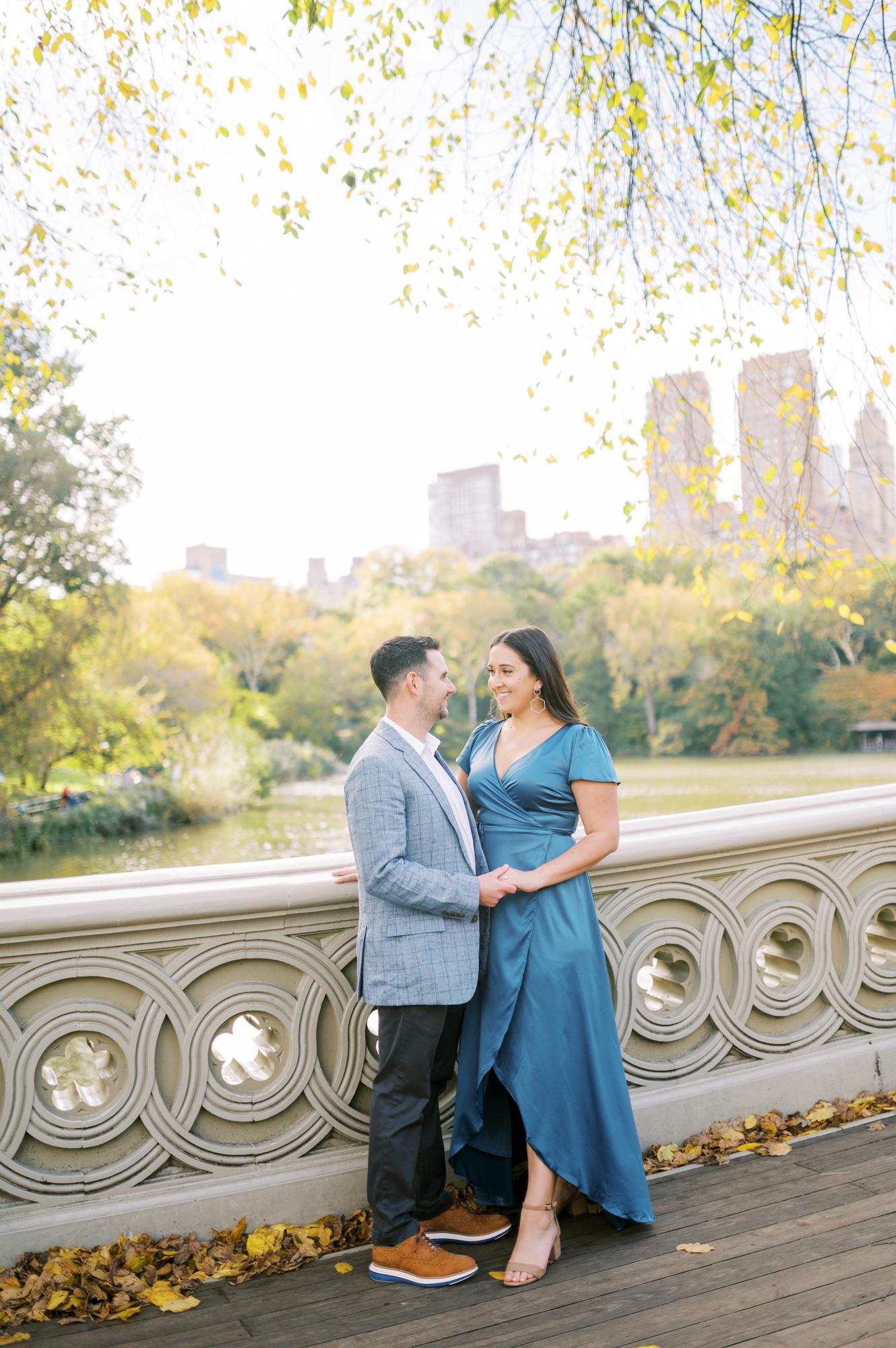 Engagement photos in Central Park 2021