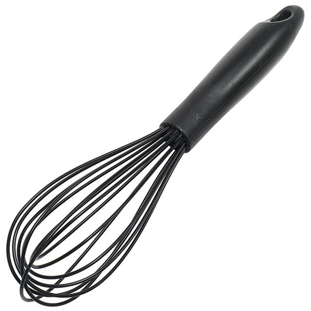 Chef Craft Premium Silicone Wire Cooking Whisk, 10.5 inch, Black