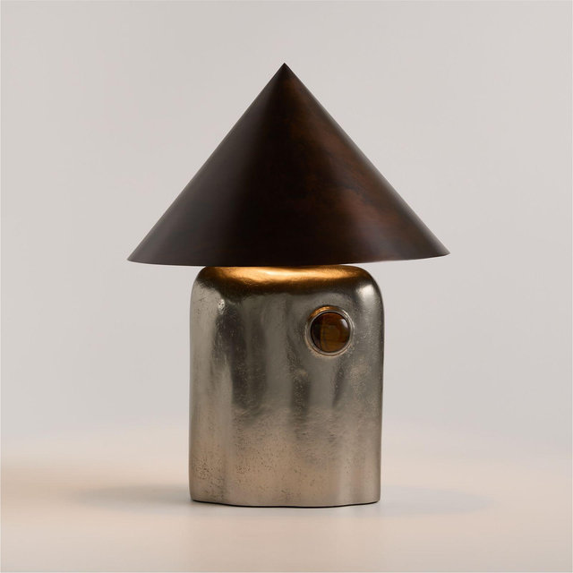 Bowery Silver Table Lamp by Laura Harrier and Tiffany Howell