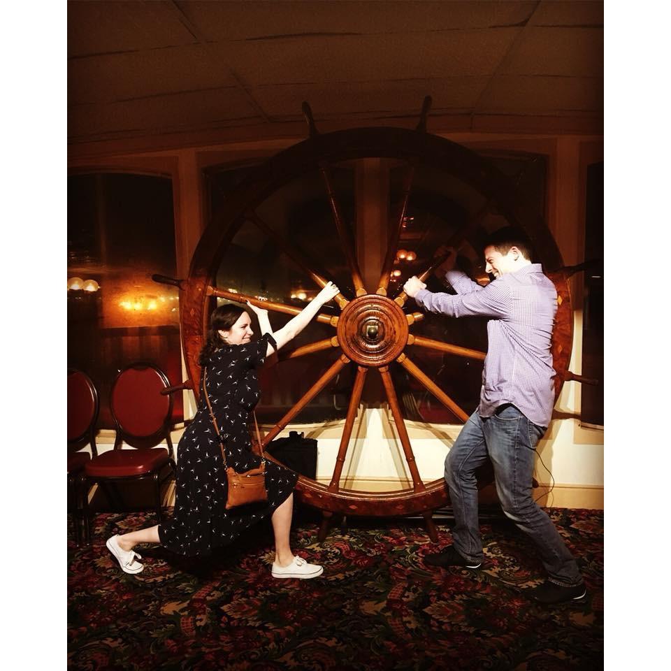 We rarely fight but when we do it’s about who gets to drive the steamboat like this one in New Orleans.