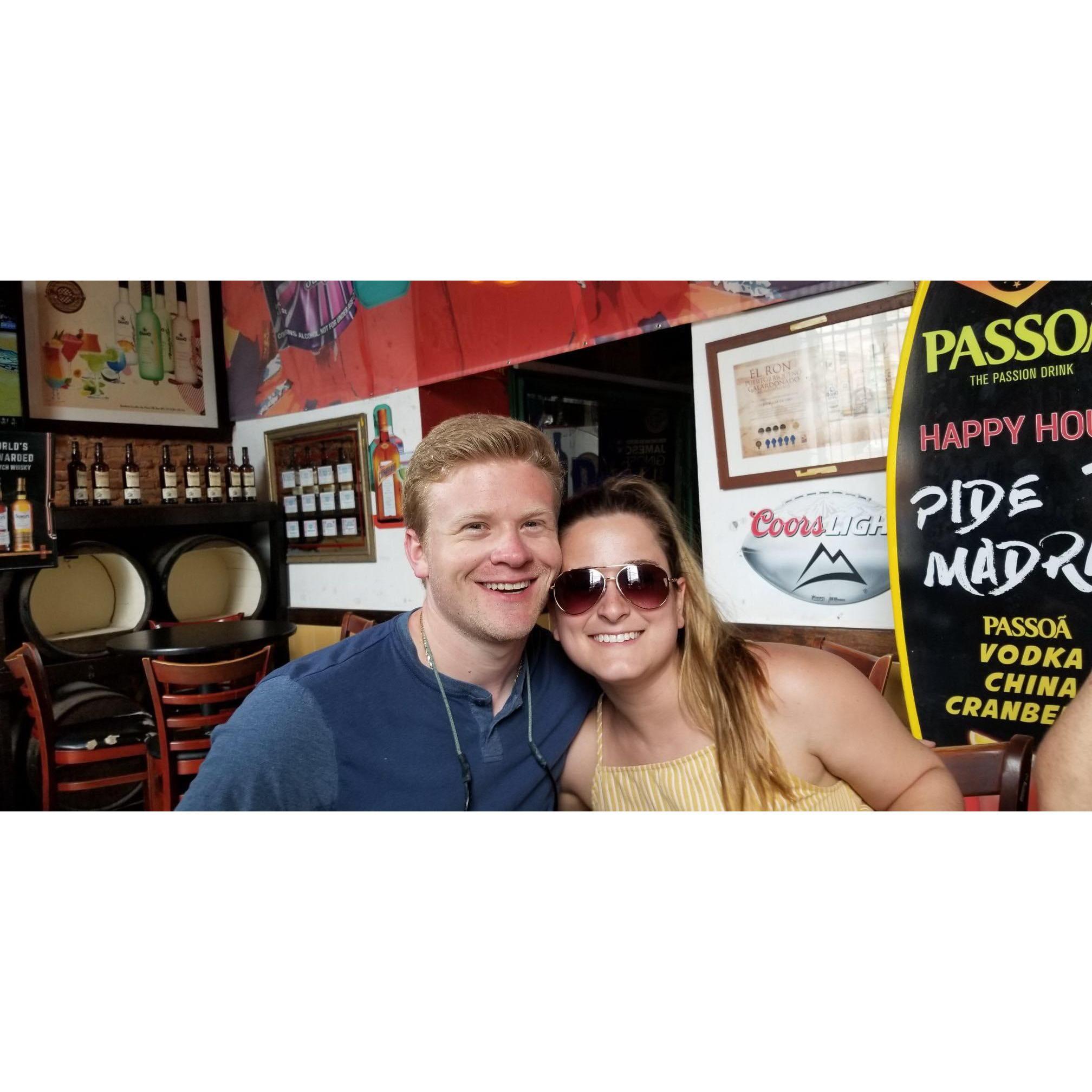 First trip together to Puerto Rico, 2019
