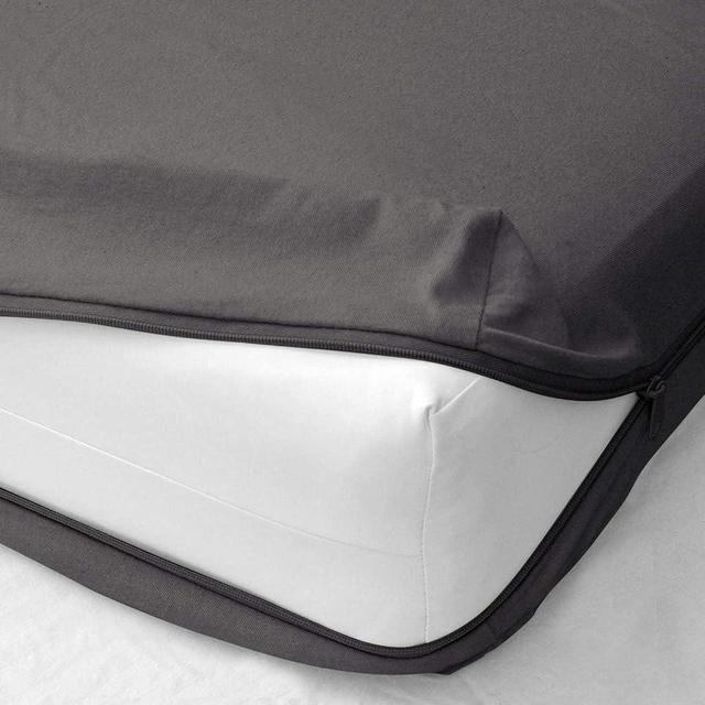 Zipper Fitted Sheet - Brushed Hotel Quality Bottom Sheet 16 inch Extra Deep Pocket Soft Microfiber -Shrinkage and Fade Resistant-Easy Care -1 Fitted Sheet Only (Dark Grey, King)