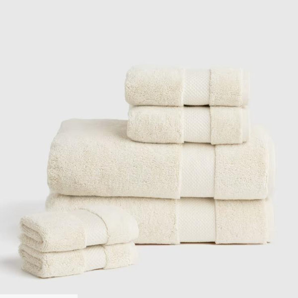 Turkish Ultra Luxe Plush Bath Towel Bundle in Ivory