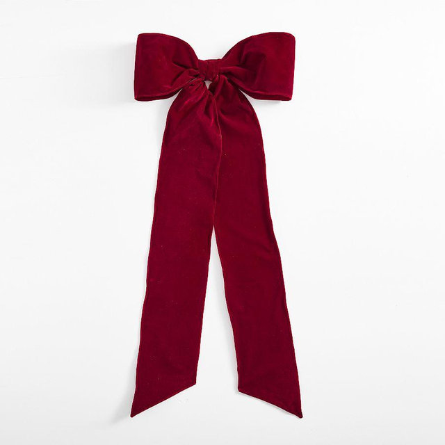 Oversized Bow Tree Topper Red