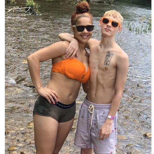 We enjoyed going camping and kayaking together.