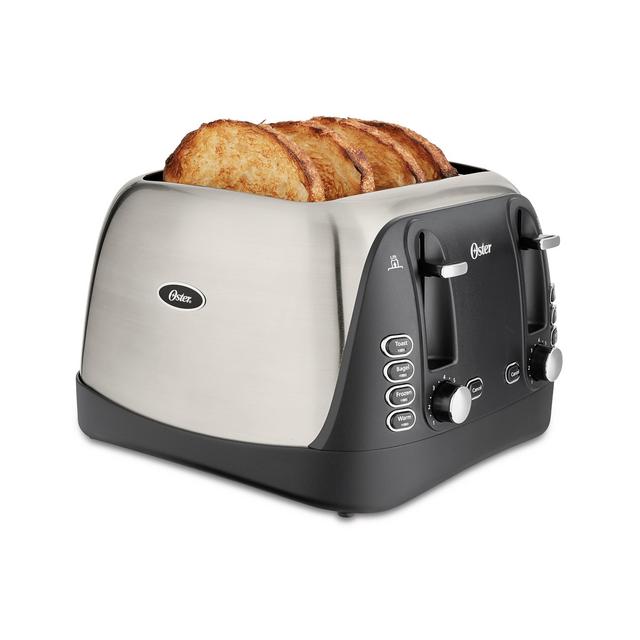 Oster 4-Slice Brushed Stainless Steel Toaster