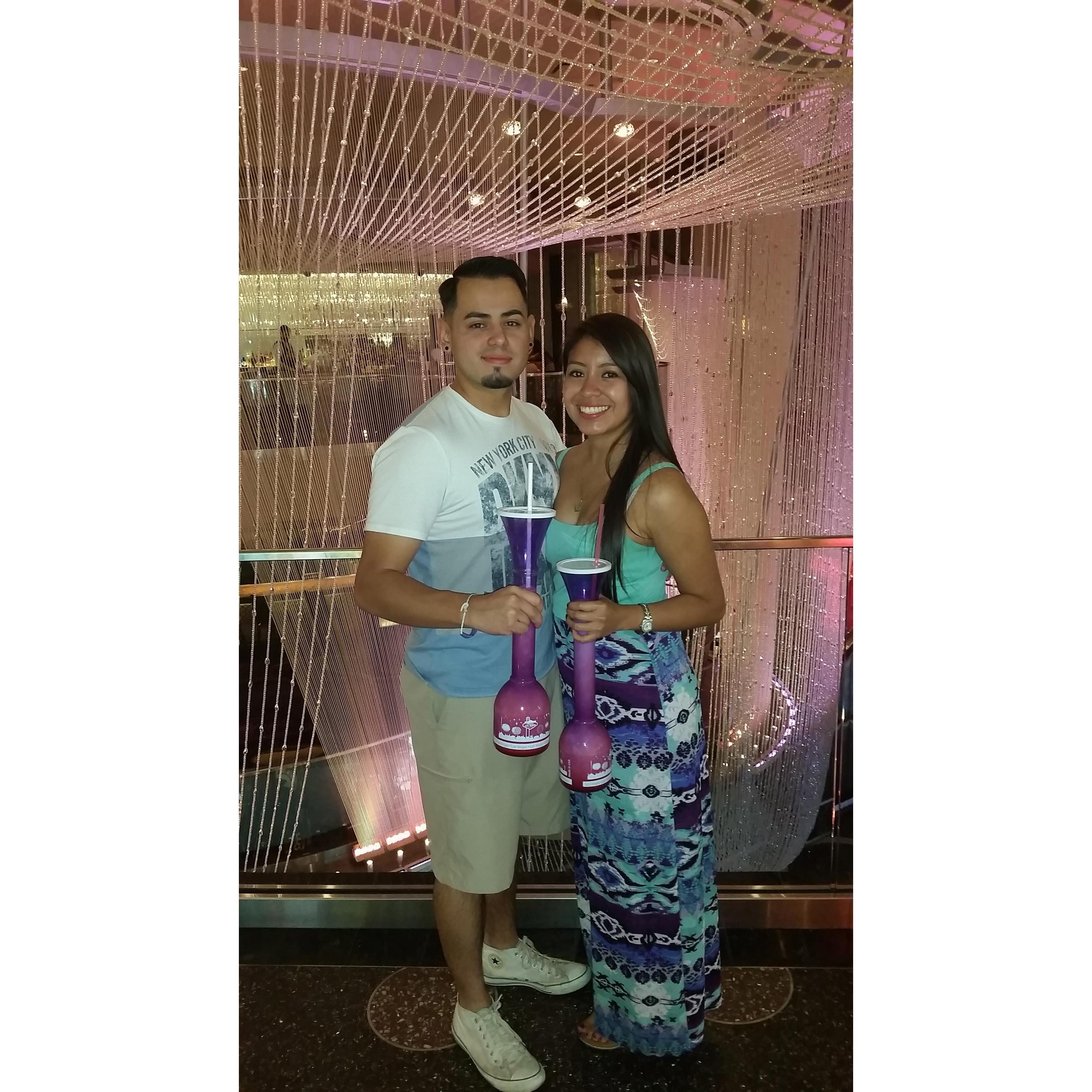 First Vegas trip together to celebrate Nancy's 21st Birthday!