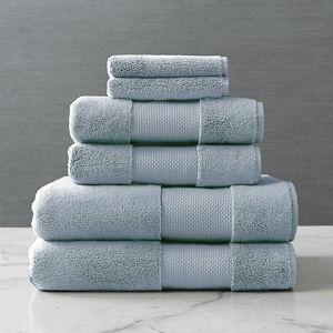 Frontgate Resort Collection Bath Towels: Six Piece Set in Chambray