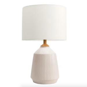 nuLOOM 24-in Cream On/Off Switch Table Lamp with Linen Shade