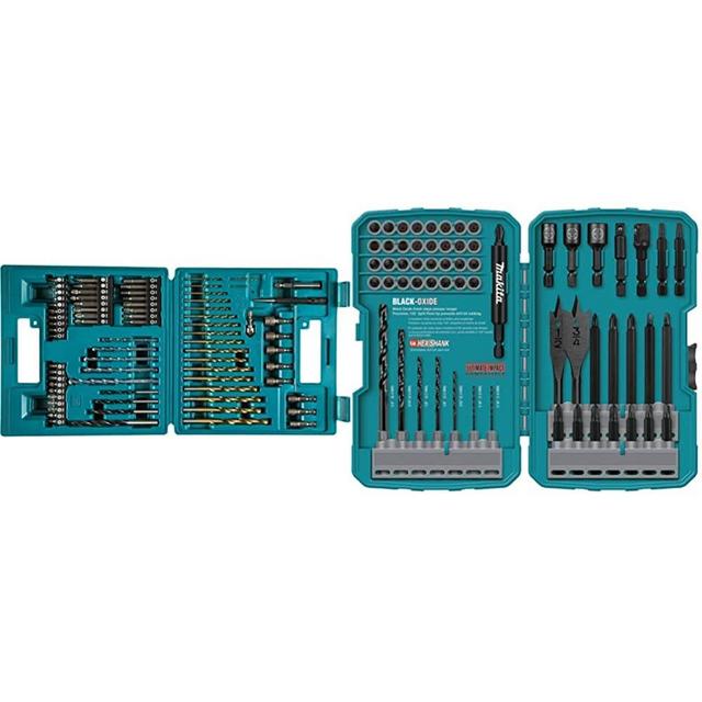 Makita B-49373 75 PC Metric Drill and Screw Bit Set & T-01725 Contractor-Grade Bit Set, 70-Pc.