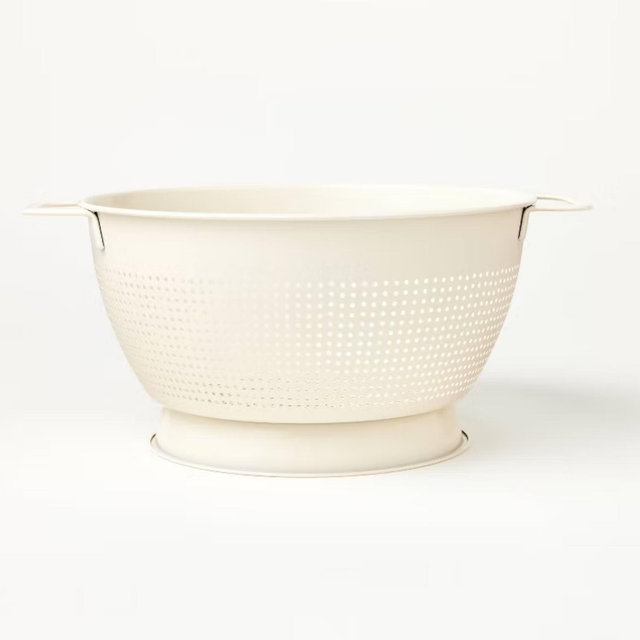 5qt Stainless Steel Colander - Figmint™ - Cream