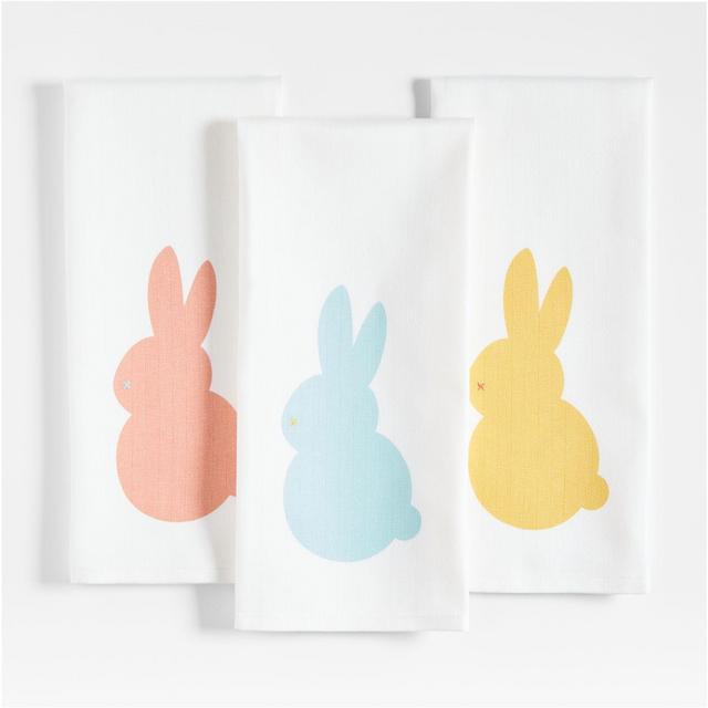 Easter Bunny Dish Towels, Set of 3