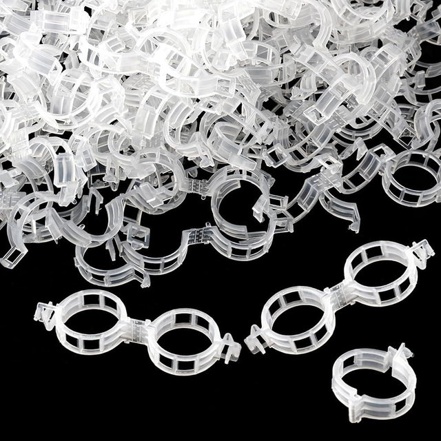 150 Pcs Plant Clips for Climbing Plants, Tomato Clips for Support, Plastic Garden Clips for Plants Grape Vine Vegetables Make Plant Grow Upright