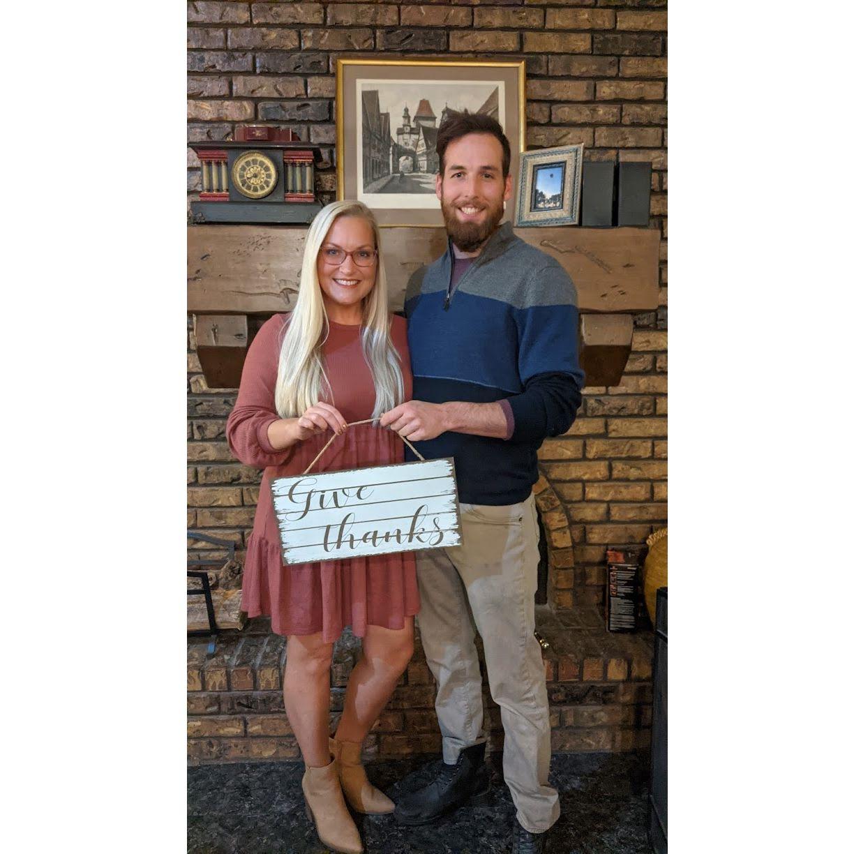 Our first Thanksgiving together!
