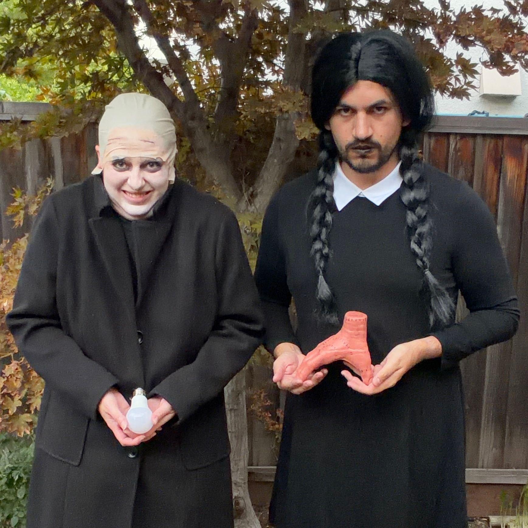 Uncle Fester and Wednesday Addams 2025