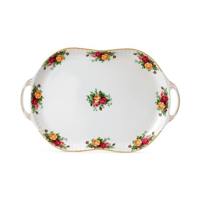 Royal Albert Old  Country  Roses  Handled Serving Platter