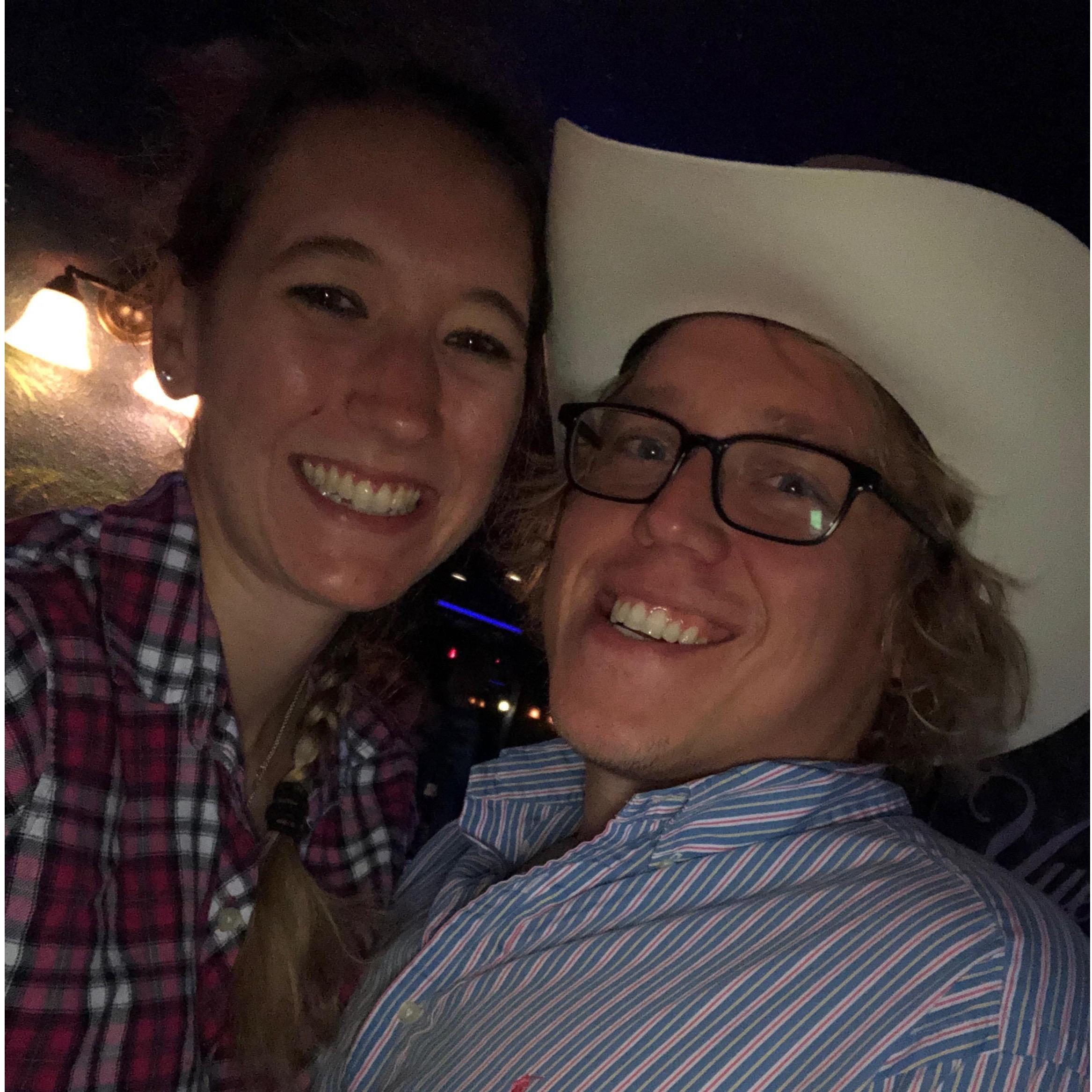 Line dancing at Nick's in Alexandria!