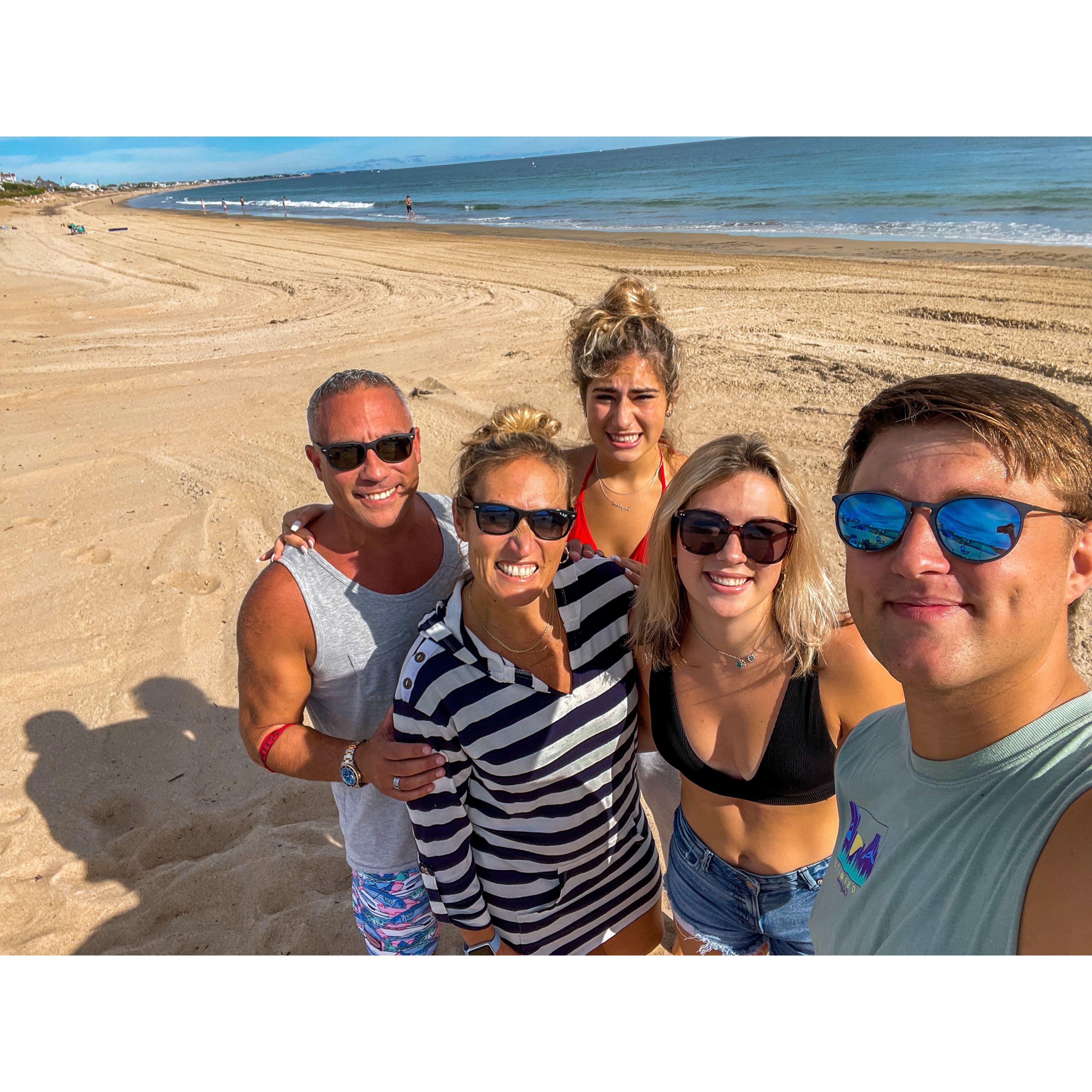 The first time he met my parents, we went to the beach!