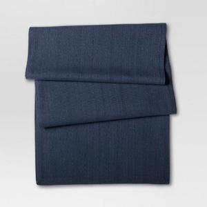 Blue Textured Table Runner - Threshold™