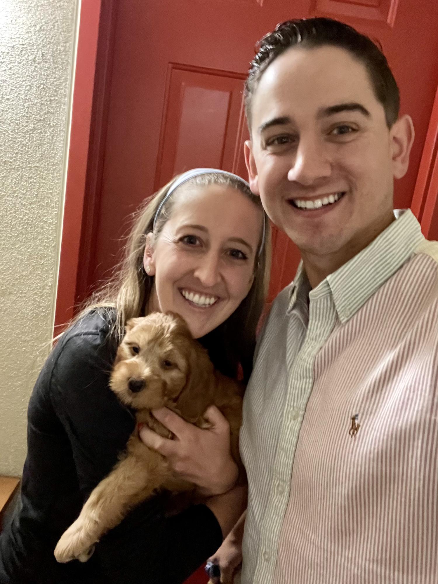 Bringing home Mason, May 2021