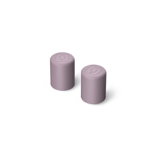 BrüMate Magnetic Straw Caps - Silicone Straw Caps 2 pack - Compatible with All Era and Resa Tumblers (Lilac Dusk)