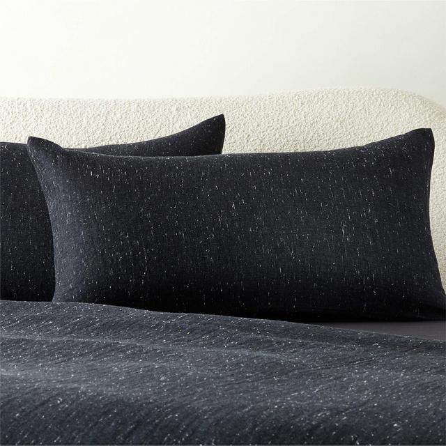 Nett Organic Cotton Black King Shams Set of 2