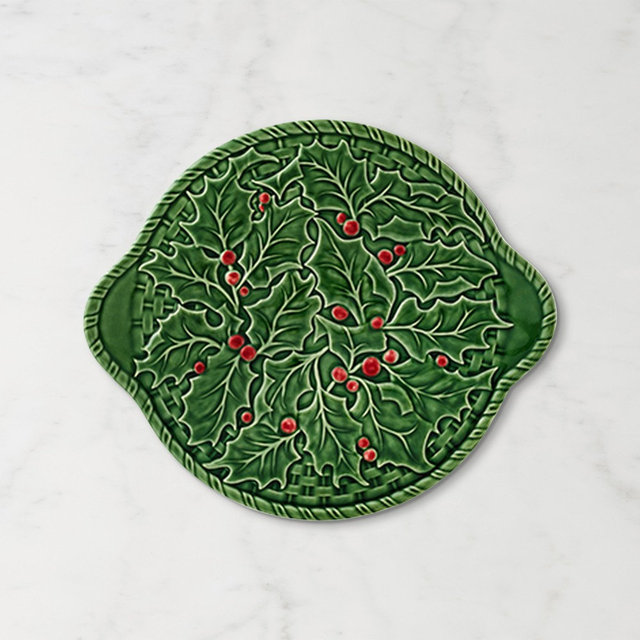 Bordallo Pinheiro Holly Berry Cheese Tray