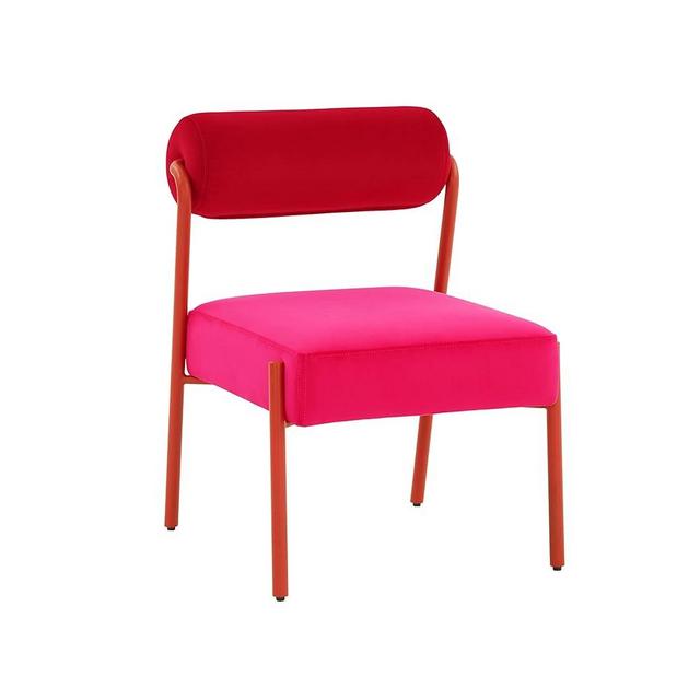 Tov Furniture Jolene Velvet Accent Chair (Hot Pink)