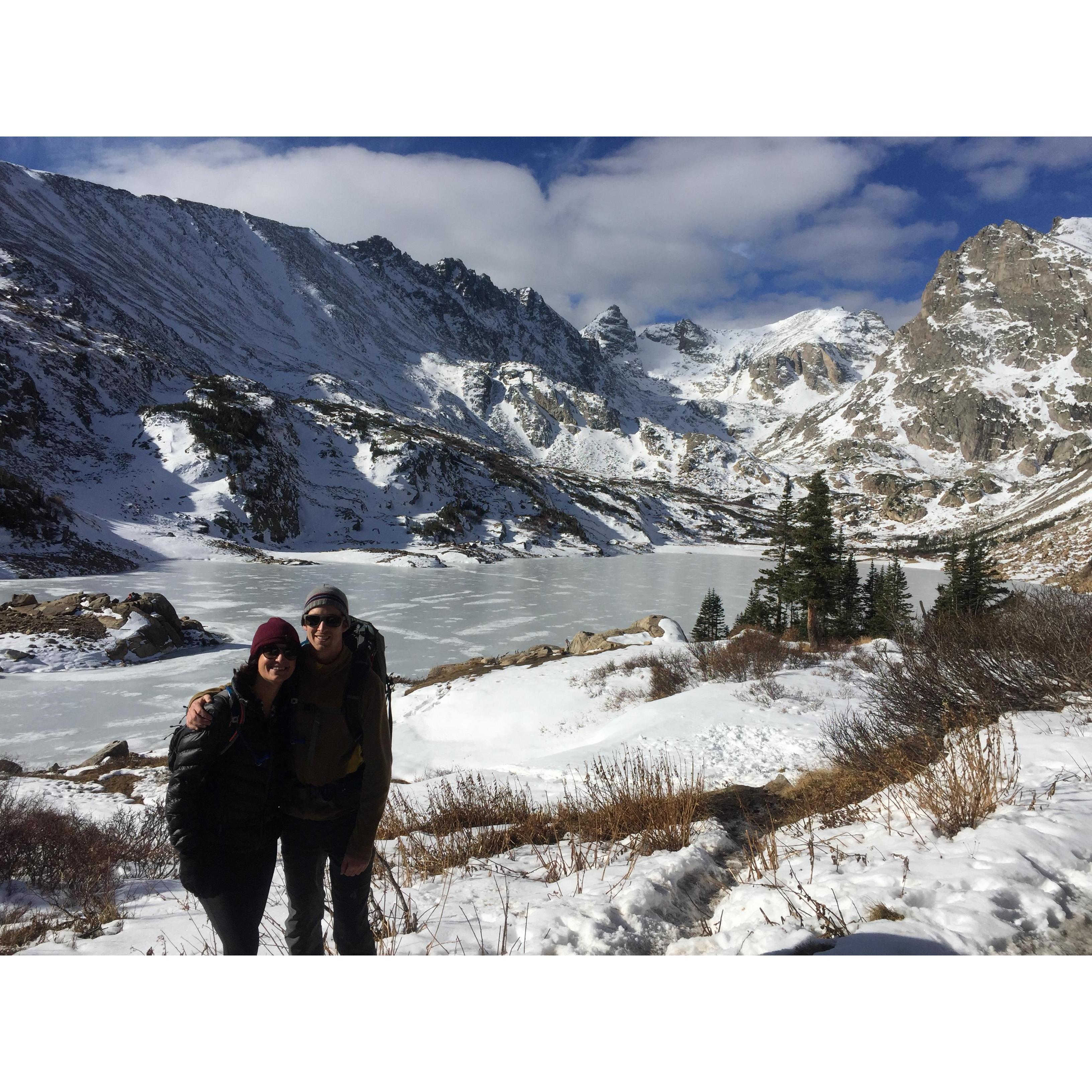 Winter hiking in Colorado
