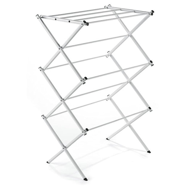 Polder 8311-90 Freestanding Accordion Clothes Drying Rack, 29" x 14.5" x 42", White