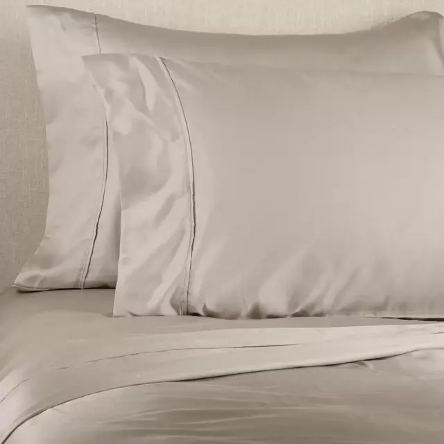 Brookstone® BioSense™ 500-Thread-Count Lyocell Queen Sheet Set in Khaki