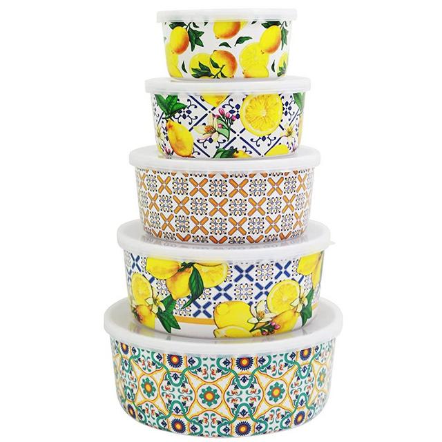 10 Pieces Airtight Food Storage Containers Set - BPA Free Kitchen and Pantry Organization Meal Prep Lunch Container with Durable Leak Proof Lids,Dishwasher Safe and Freezer Friendly