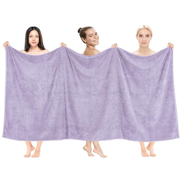 Cotton Paradise Oversized Bath Sheet, 100% Cotton 40x80 Clearance Bath Towel Sheet, Turkish Extra Large Bath Towel for Bathroom, Lilac Bathsheet