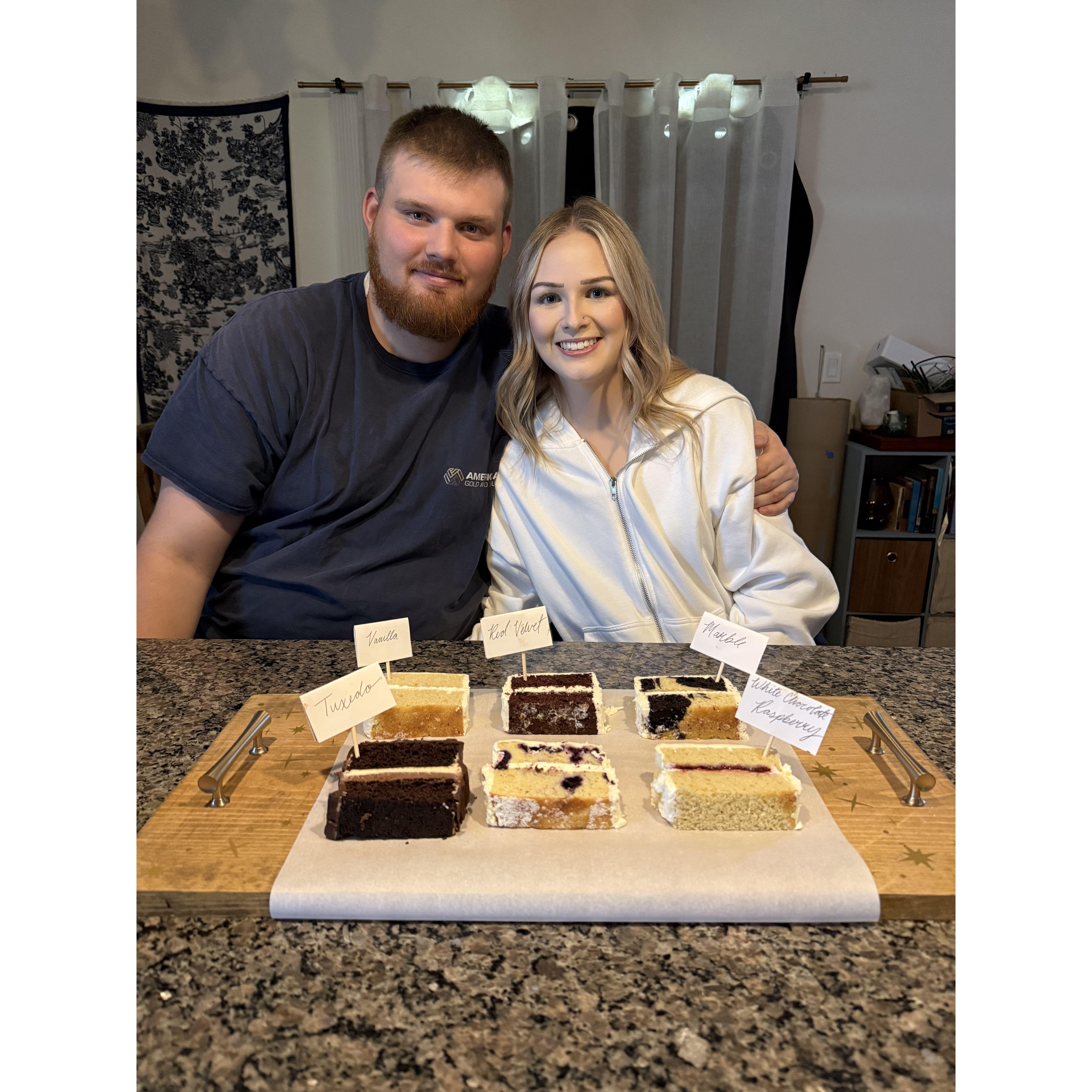 Wedding Cake Tasting.