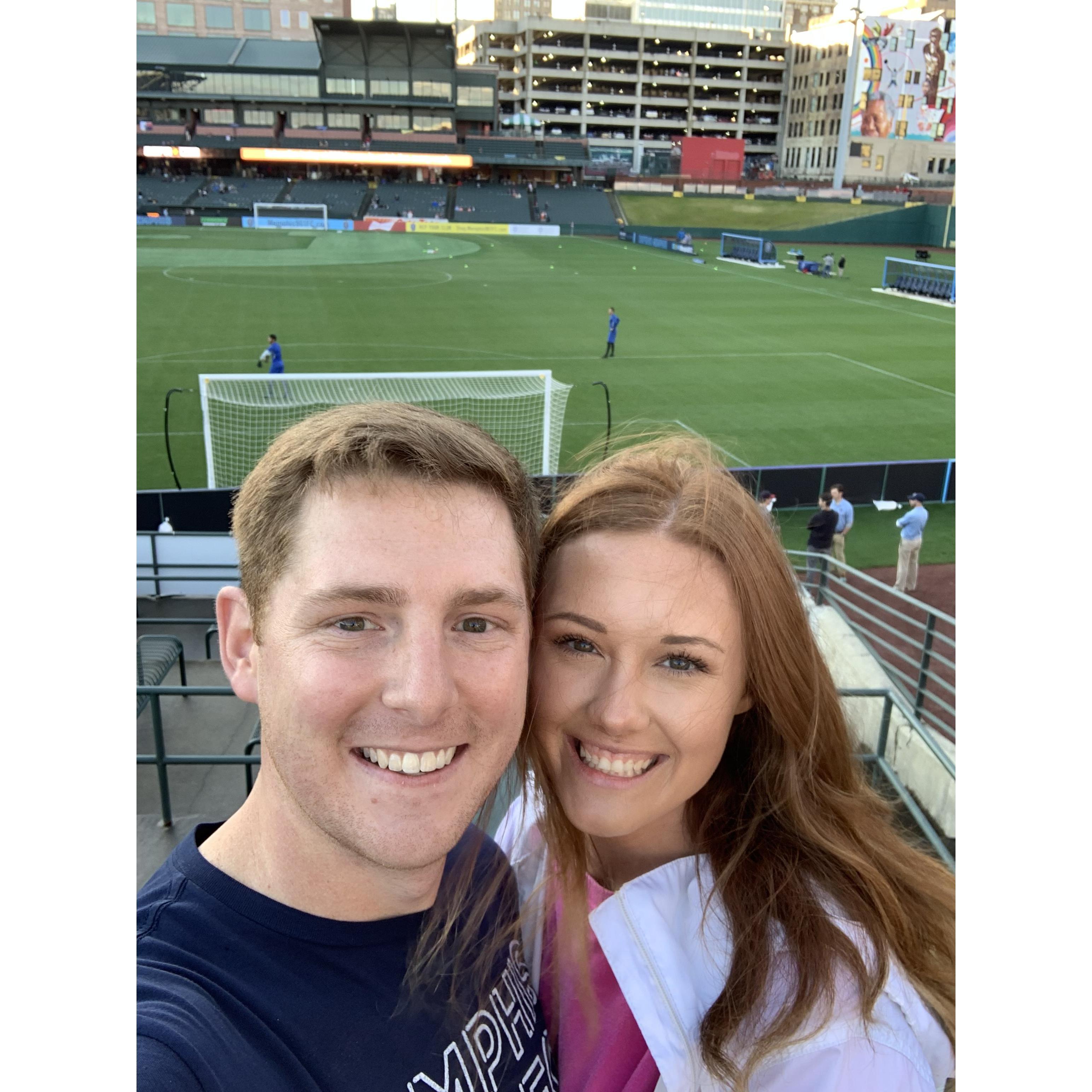 901 FC soccer game in Memphis