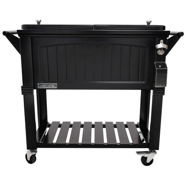 BLACK - Permasteel 80 Quart Patio Cooler