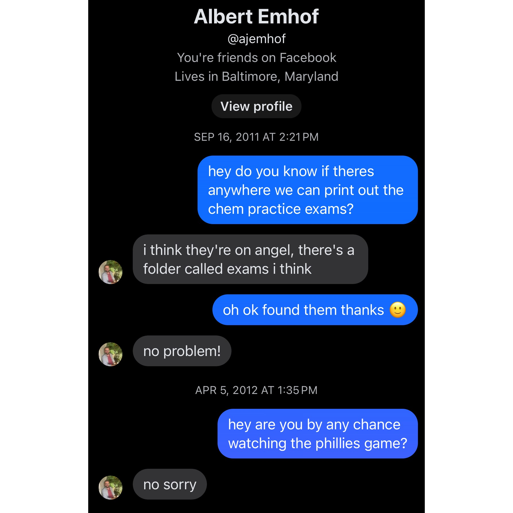 Albert's Rejection