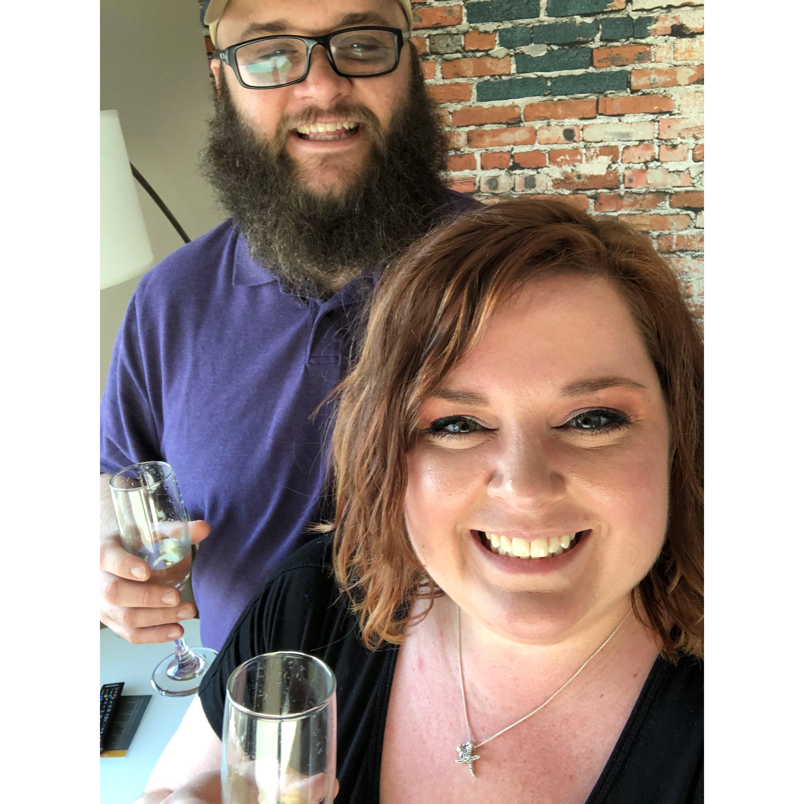 Our first out-of-town trip together in beautiful Asheville