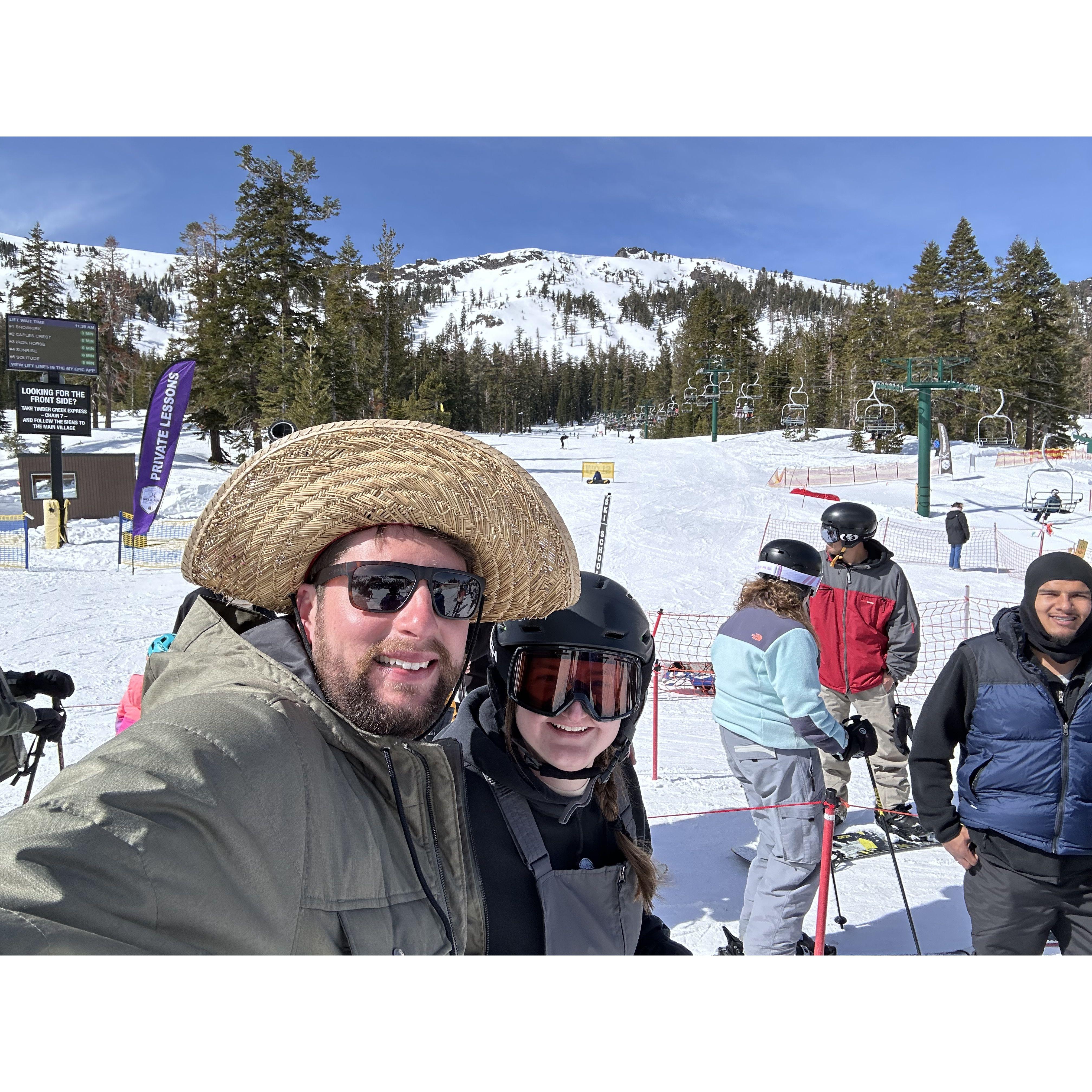 Ashley's first ski trip