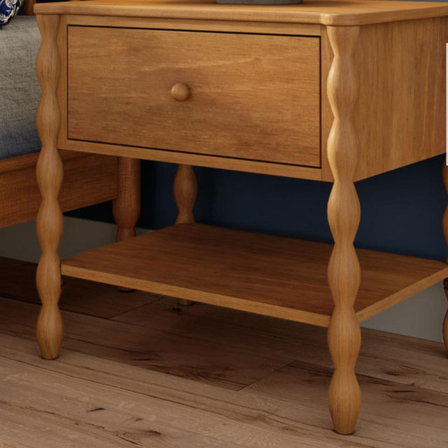 Lind Nightstand with Shelf
