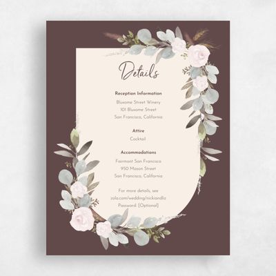 Chocolate, Brown Wedding Enclosure - Adeleida