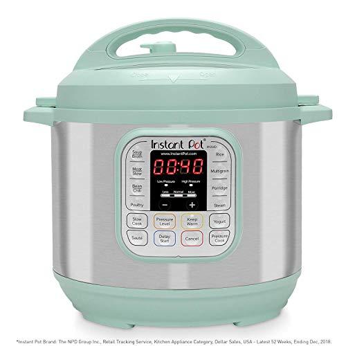Instant Pot Duo 7-in-1 Electric Pressure Cooker, Slow Cooker, Rice Cooker, Steamer, Saute, Yogurt Maker, and Warmer|6 Quart|Teal|11 One-Touch Programs