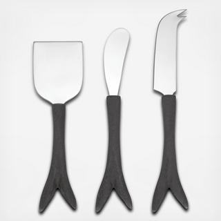 Moby 3-Piece Cheese Set
