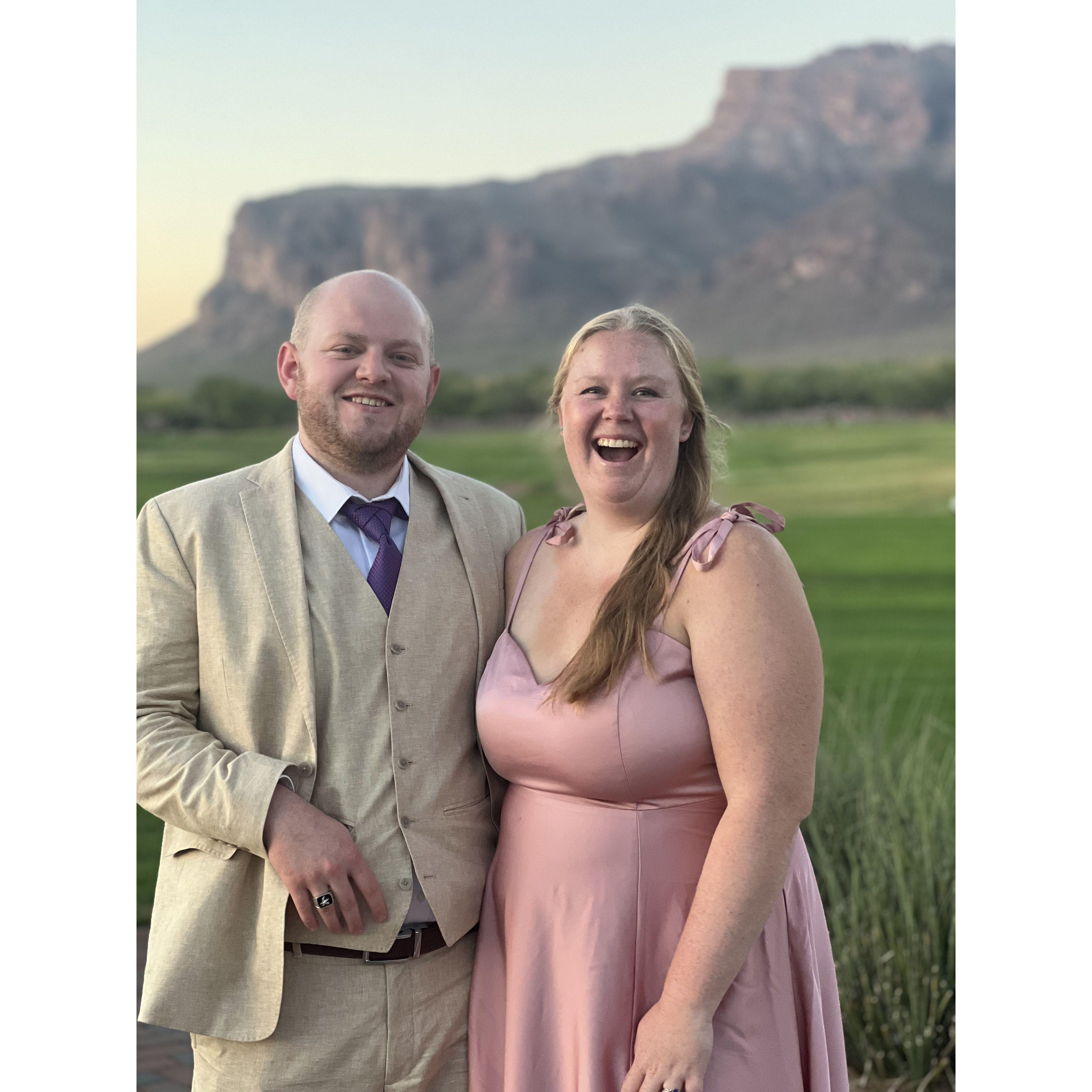 Fun at Brady and Maddi’s wedding Arizona!