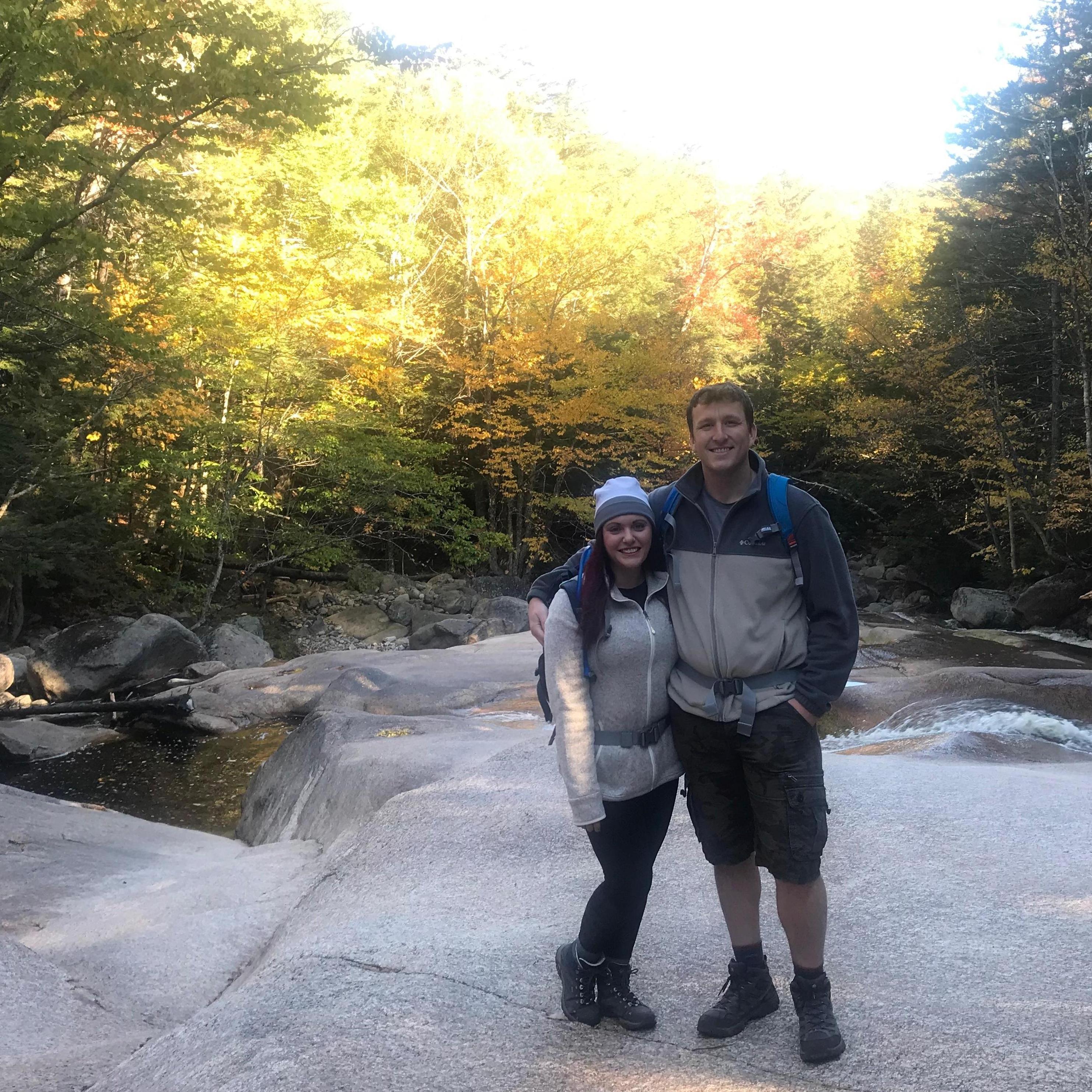 Hiking in the White Mountains of New Hampshire -- one of our favorite areas!