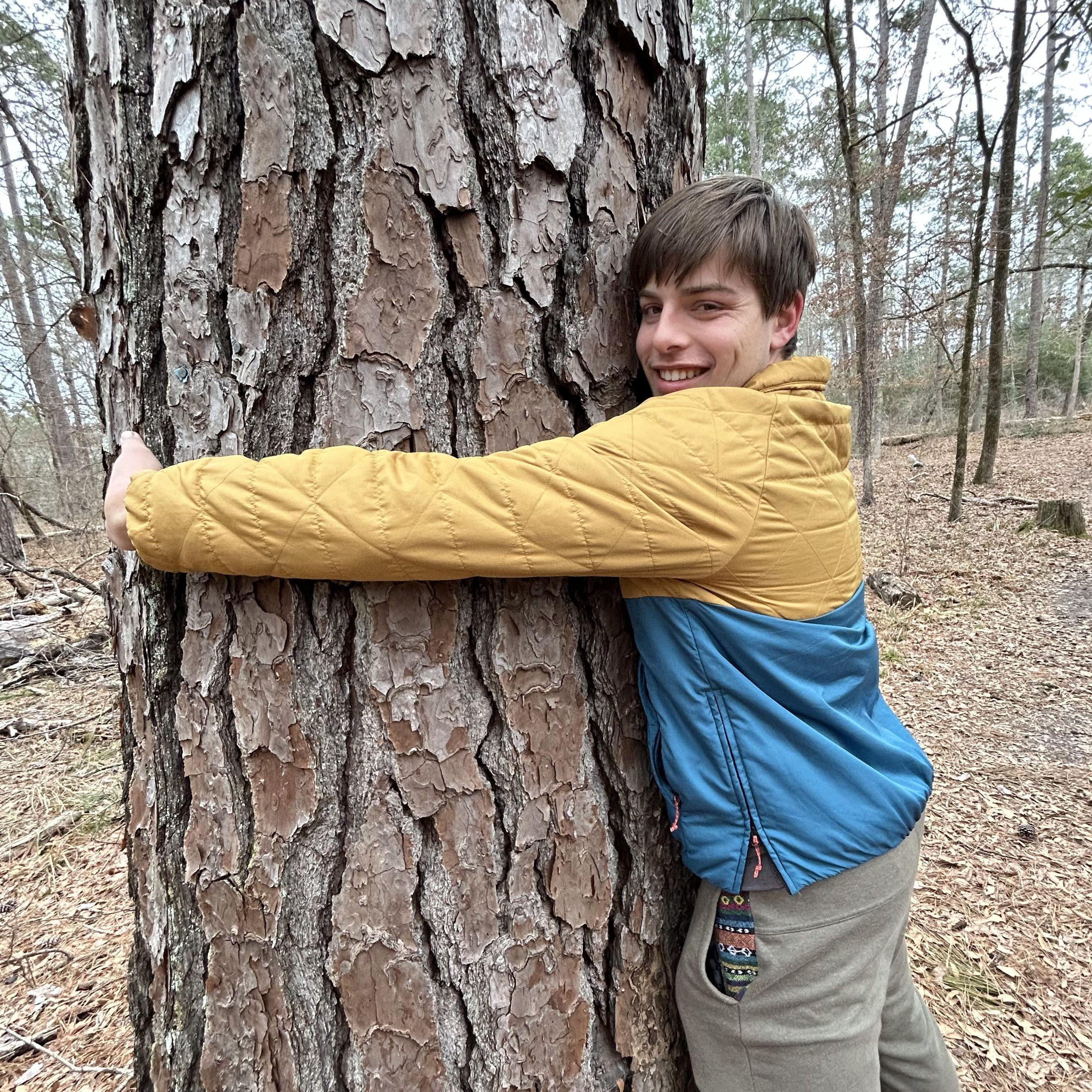 Kylee loves her tree hugger