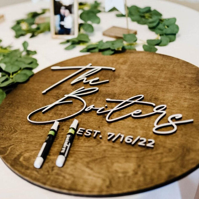 Wedding Sign Guest Book Alternative | Bridal Shower Gift | Couples Shower Gift | Personalized Wedding Keepsake | Gift for Newlywed Engaged