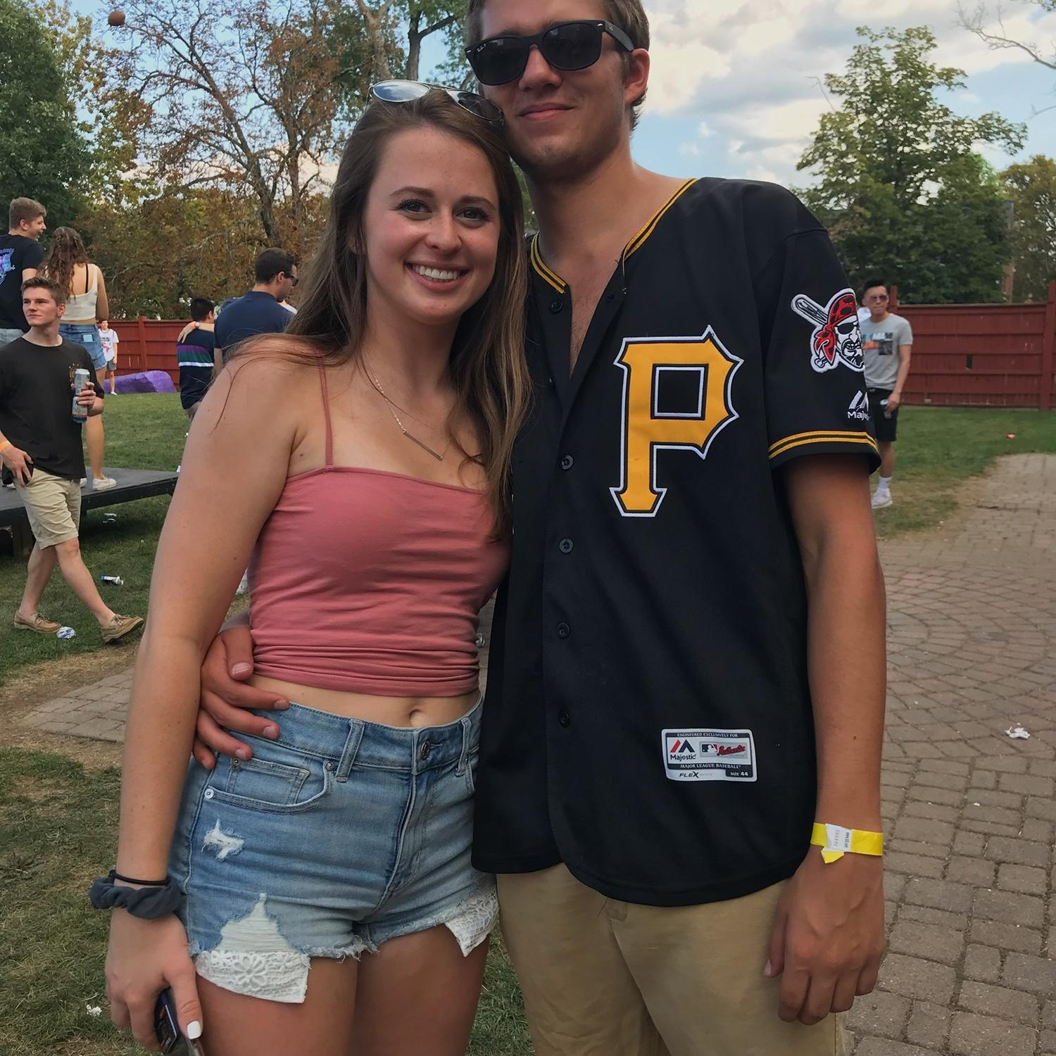 Caroline and Jake first met at Penn State. This picture was taken at a daylong the day Jake decided to make it official - 9/21/19