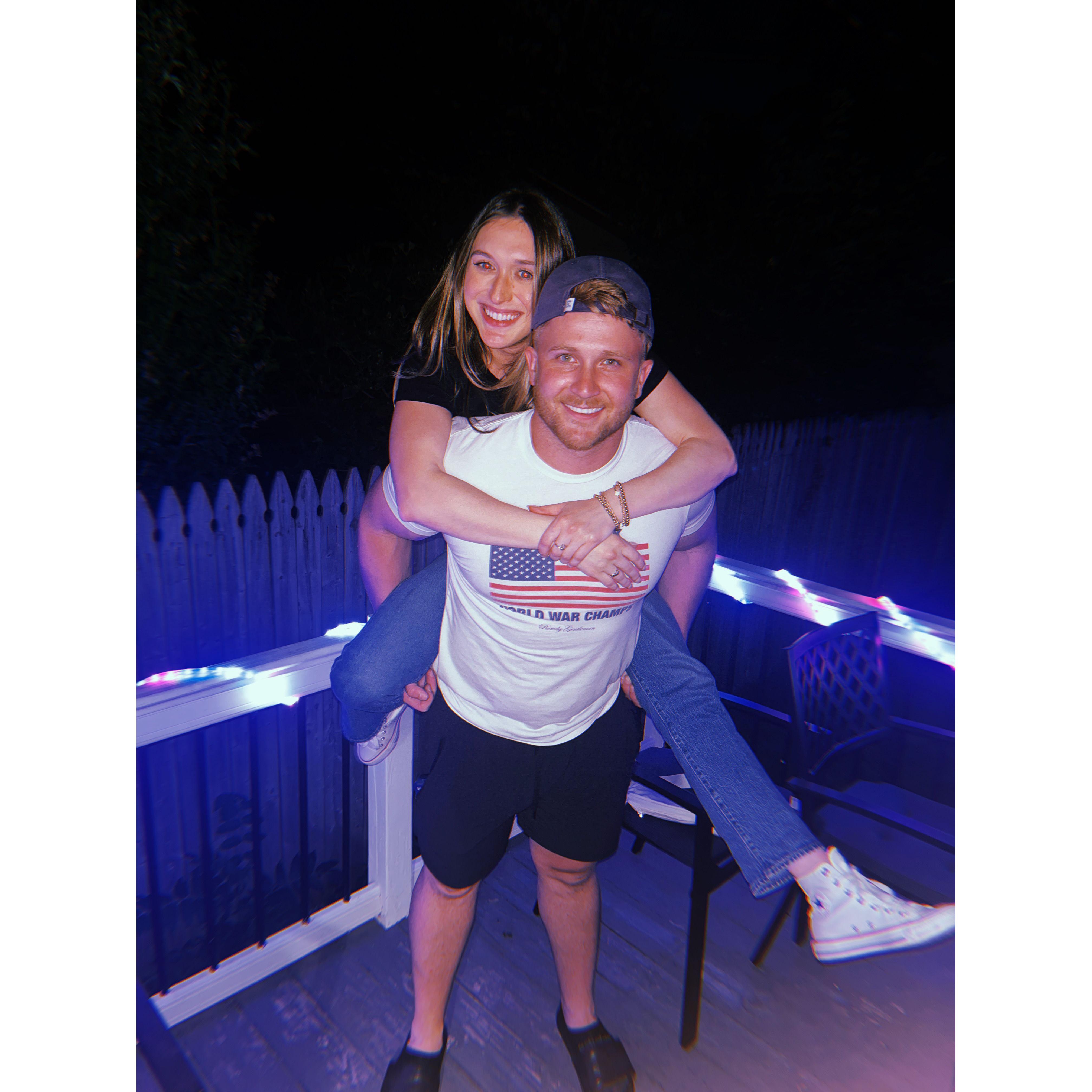 Celebrated freedom and the 4th of July party